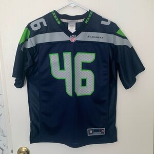 NFL JERSEY Seahawks Tukuafu #46 EUC Will Tukuafu  a full back for Seahawks 2010